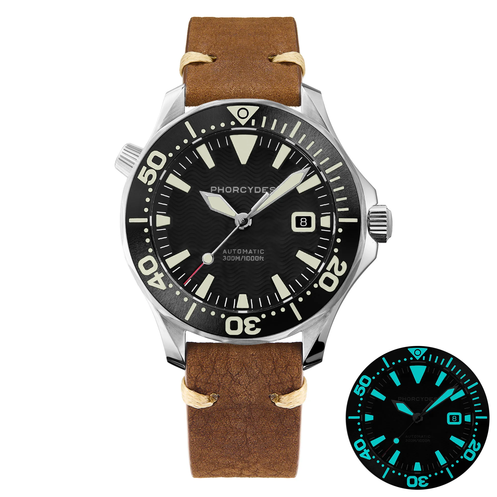 PH-6 with leather strap (black dial) thumbnail 3