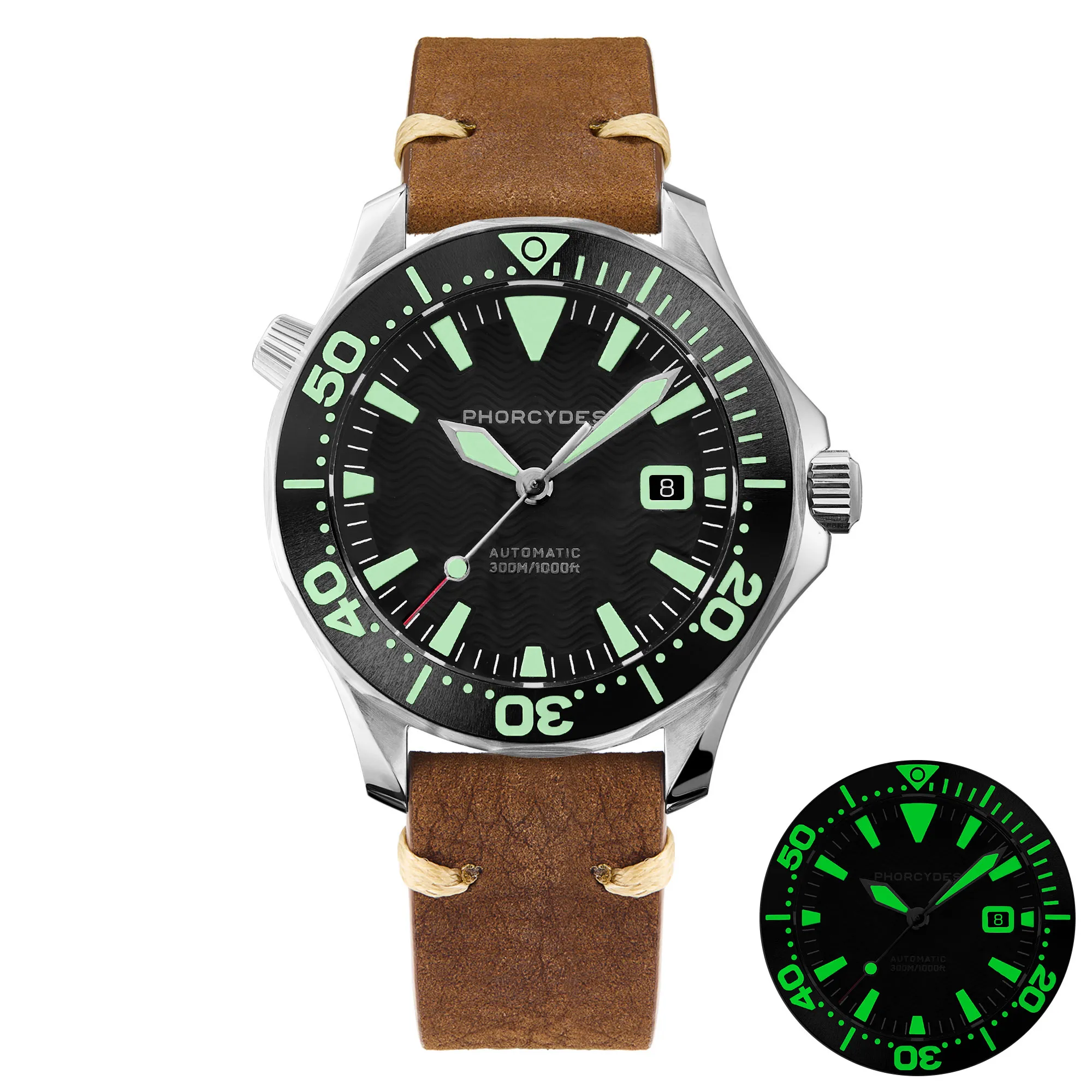 PH-6 with leather strap (black dial) thumbnail 5