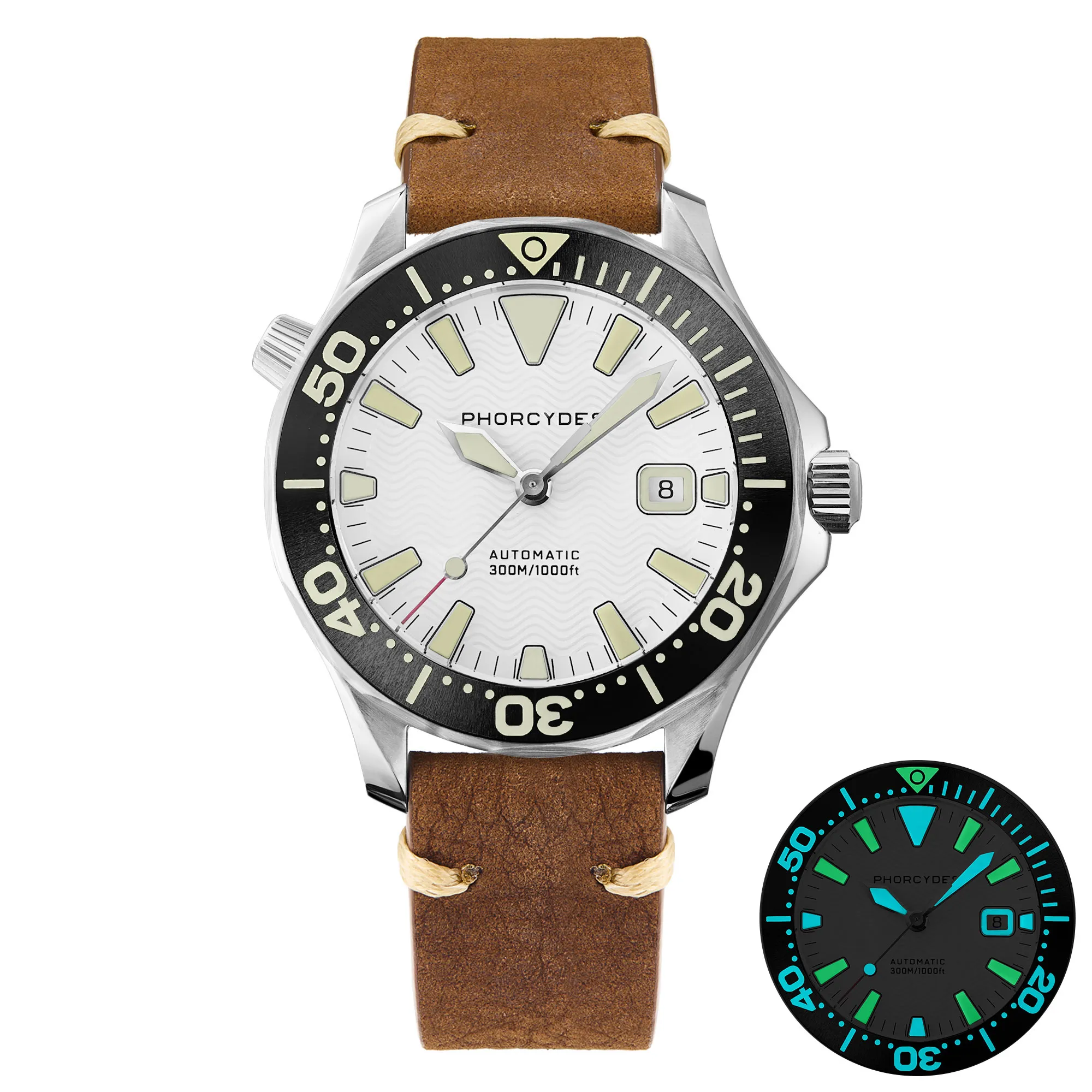 PH-6 with leather strap (white dial) thumbnail 2