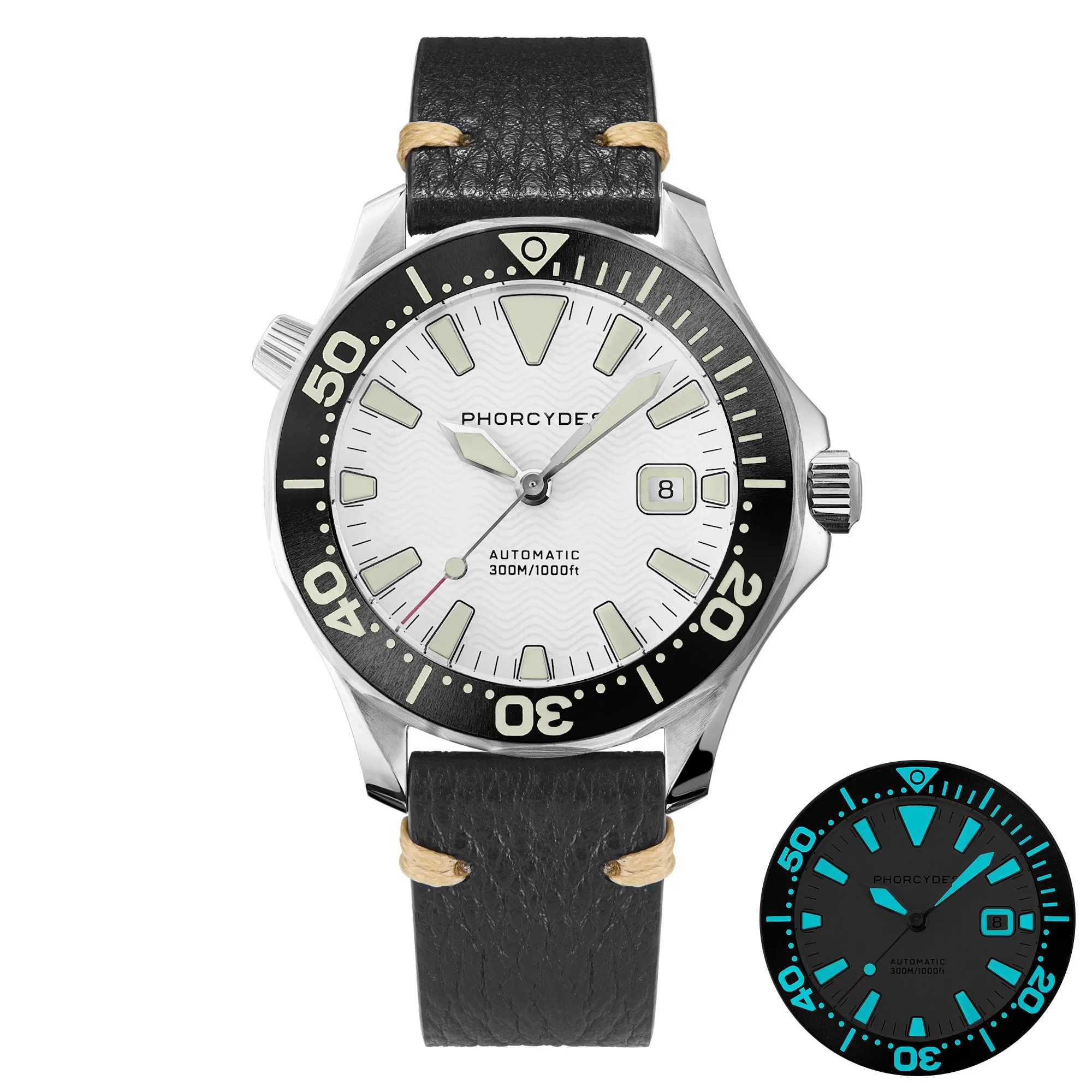 PH-6 with leather strap (white dial) thumbnail 3