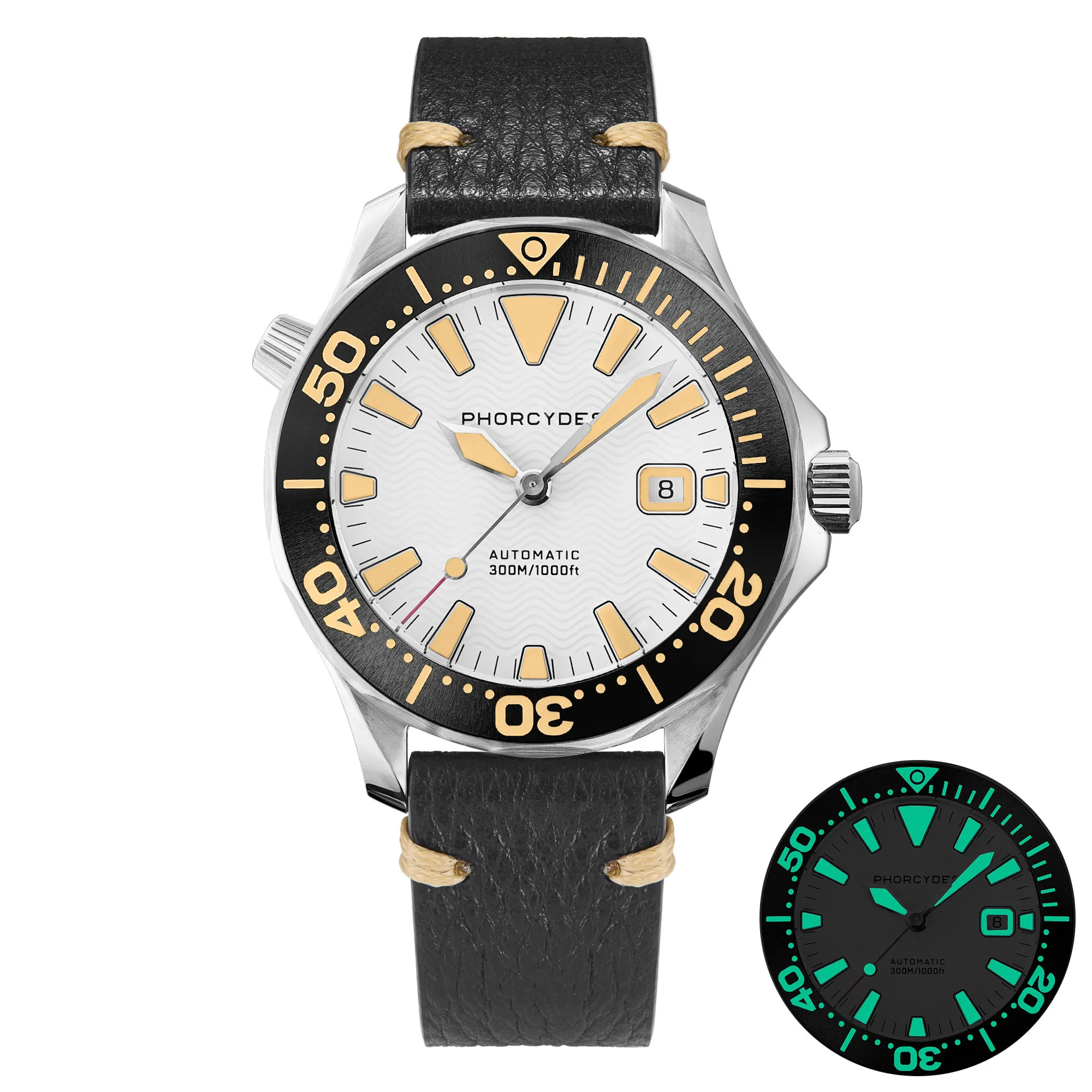 PH-6 with leather strap (white dial) thumbnail 5