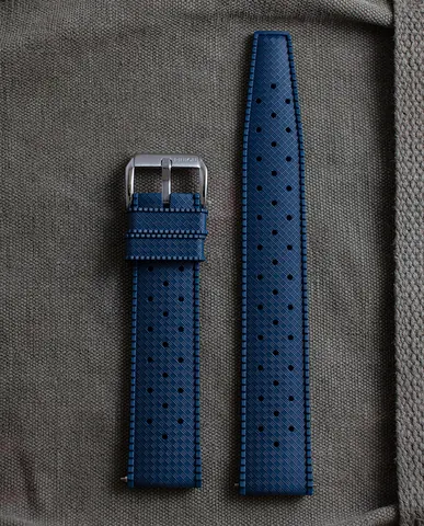 Blue Perforated Rubber (20mm)