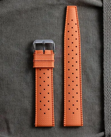 Orange Perforated Rubber (20mm)