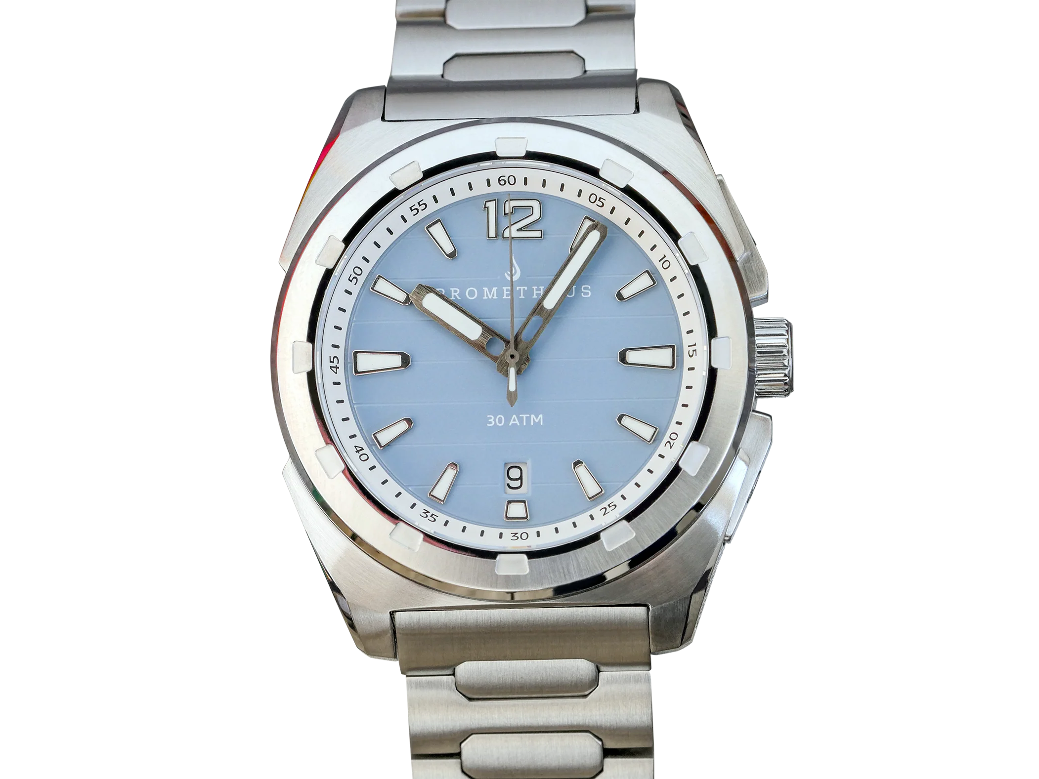 Prometheus Jamanta Pastel Blue Dial Date Miyota 9015 thumbnail 2