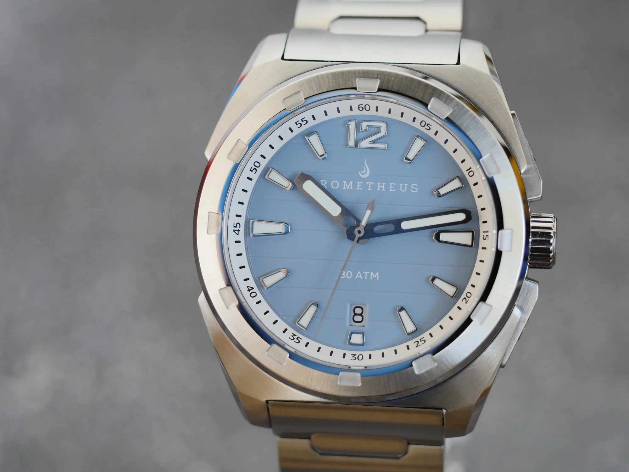 Prometheus Jamanta Pastel Blue Dial Date Miyota 9015 thumbnail 4
