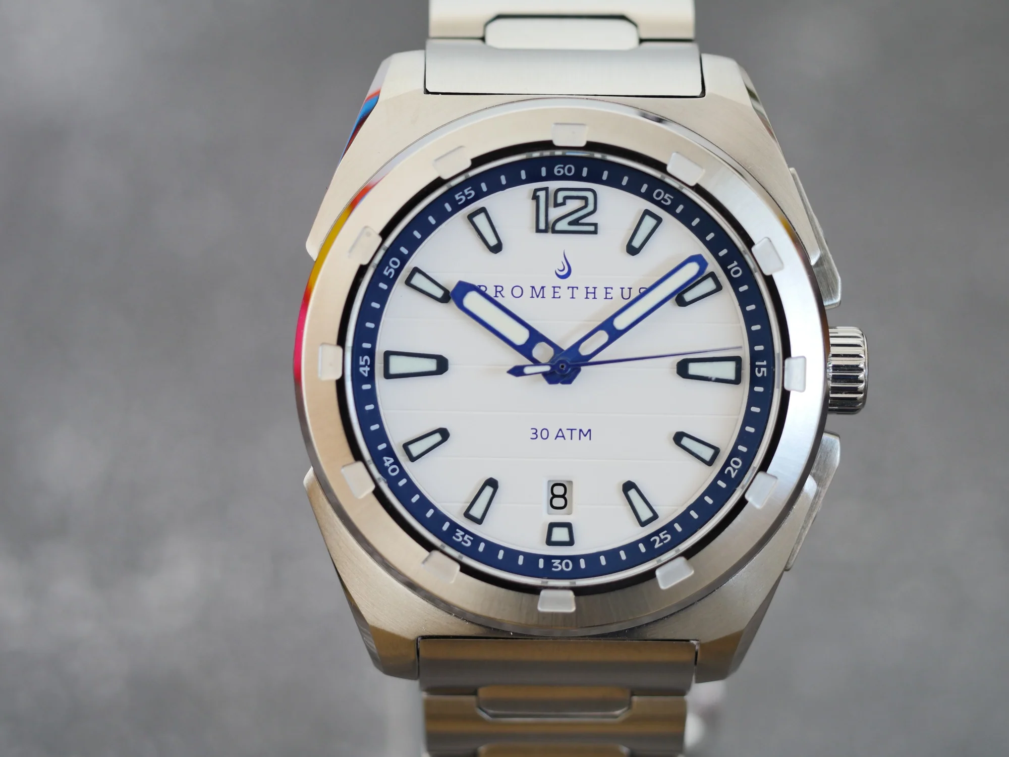 Prometheus Jamanta White Dial Date Miyota 9015 thumbnail 3