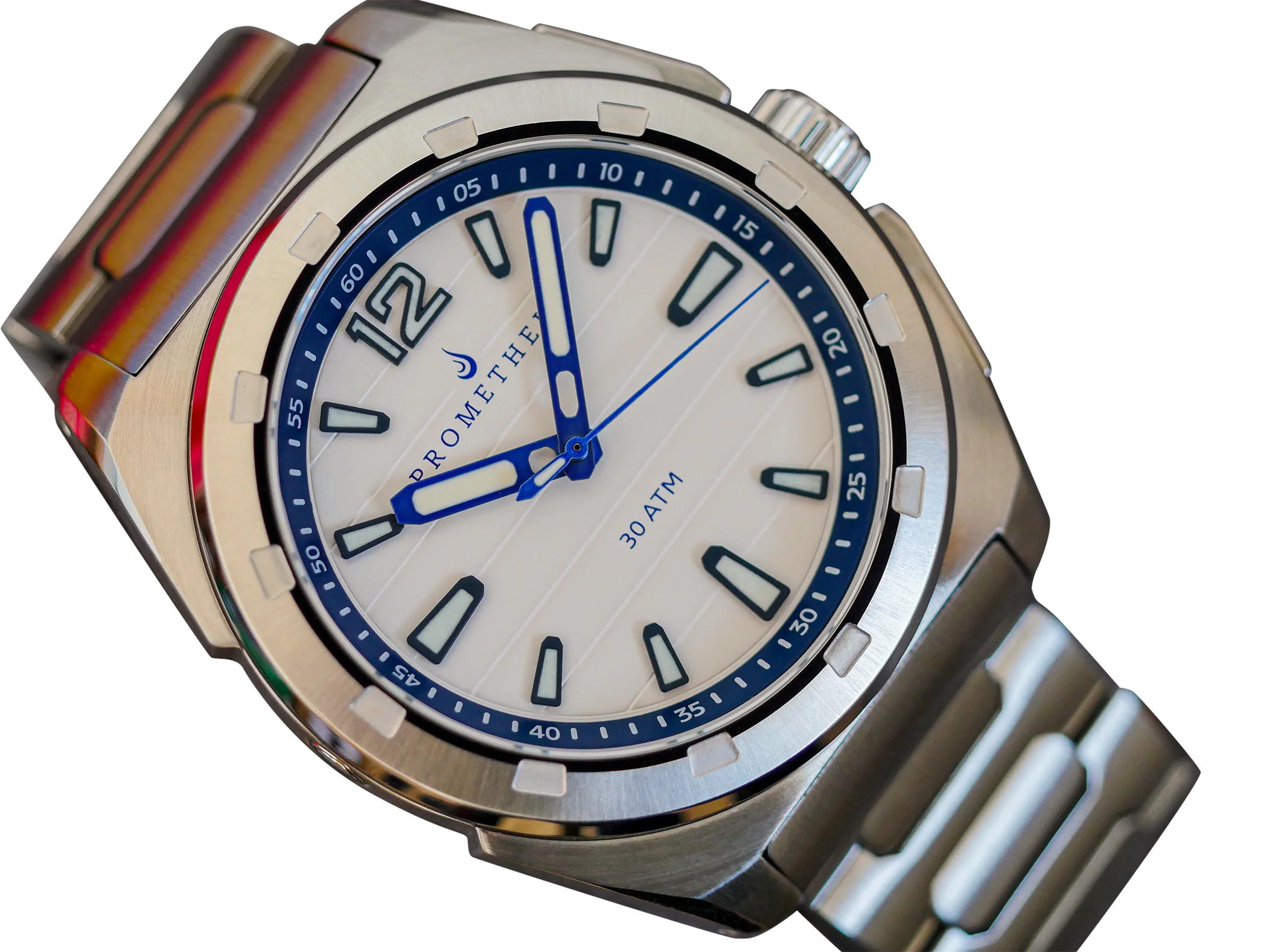 Prometheus Jamanta White Dial Date Miyota 9015 thumbnail 4