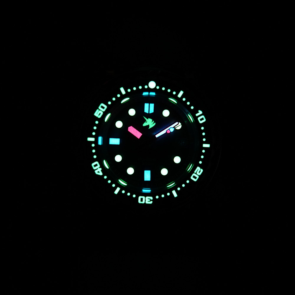 Proxima UD1682 NH35 Tuna Diver Automatic Wristwatch MarineMaster Sapphire insert Blush dial thumbnail 3