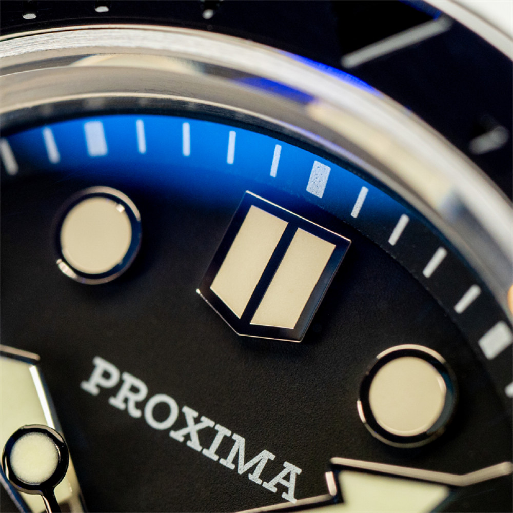 Proxima PX1682 PT5000 SW200 Tuna Diver Automatic Wristwatch MarineMaster black dial V3 selected view