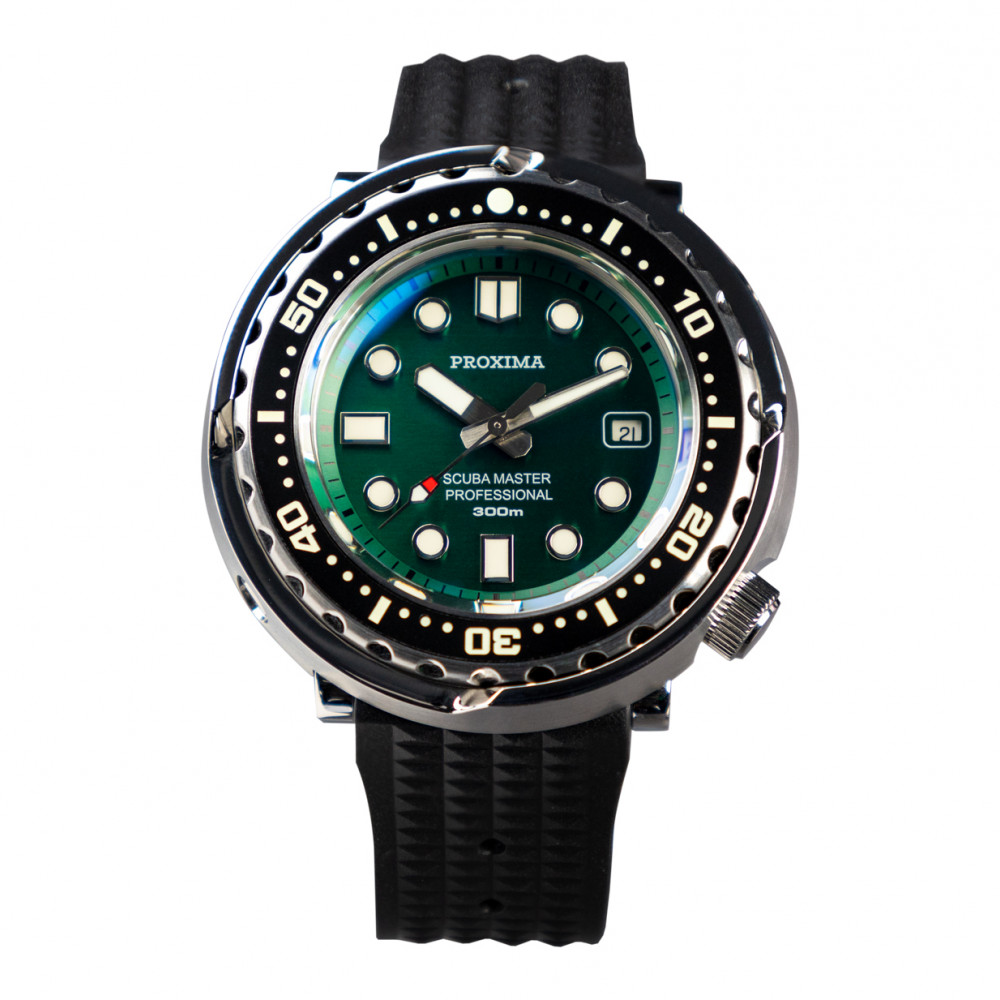 Proxima PX1682 blue dial SBBN017 NH35 Tuna Diver Automatic Wristwatch MarineMaster Green dial thumbnail 2
