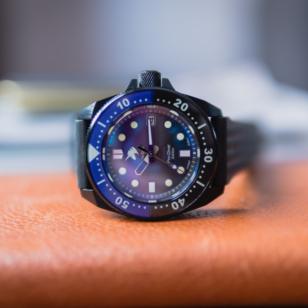Proxima UD1687 7000 Aluminium Soil/Earth NH35 Diver Automatic Wristwatch Venom Dial thumbnail 4