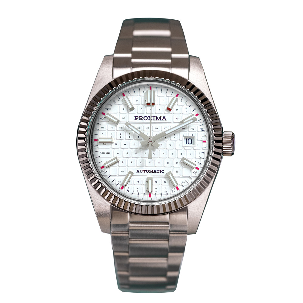 PX1690-JP 37mm Men Dress Watch Luxury Sapphire PT5000 Keyboard Dial Automatic Mechanical Watches 20Bar Waterproof Luminous thumbnail 2