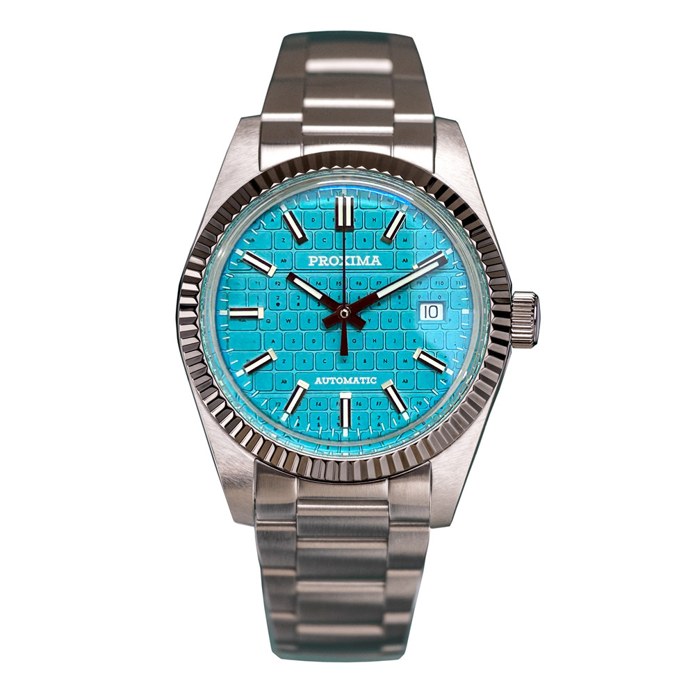 PX1690-JP 37mm Men Dress Watch Luxury Sapphire PT5000 Keyboard Dial Automatic Mechanical Watches 20Bar Waterproof Luminous thumbnail 4