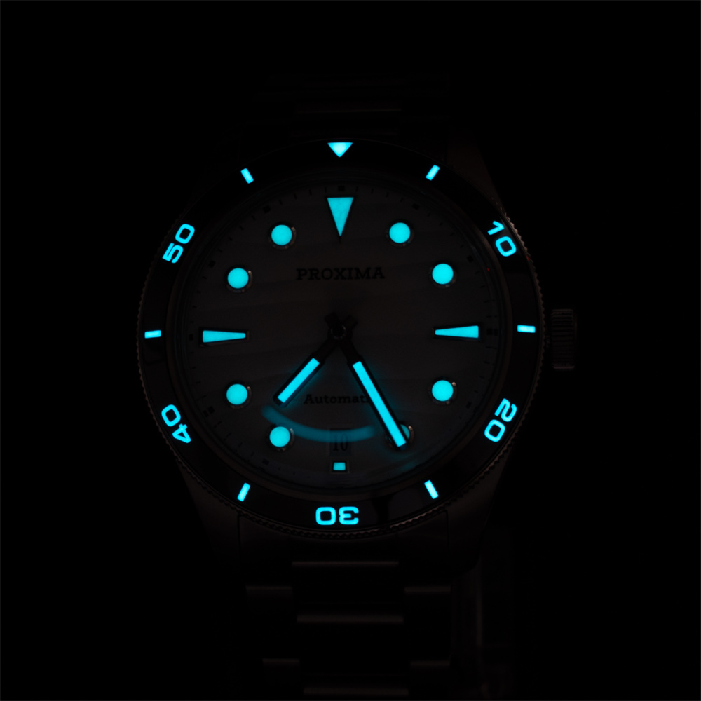 Proxima PX1697-SM 39mm Men Watch Desert Texture Dial Bubble Sapphire PT5000 Automatic Mechanical Watches WR 20Bar Luminous thumbnail 3