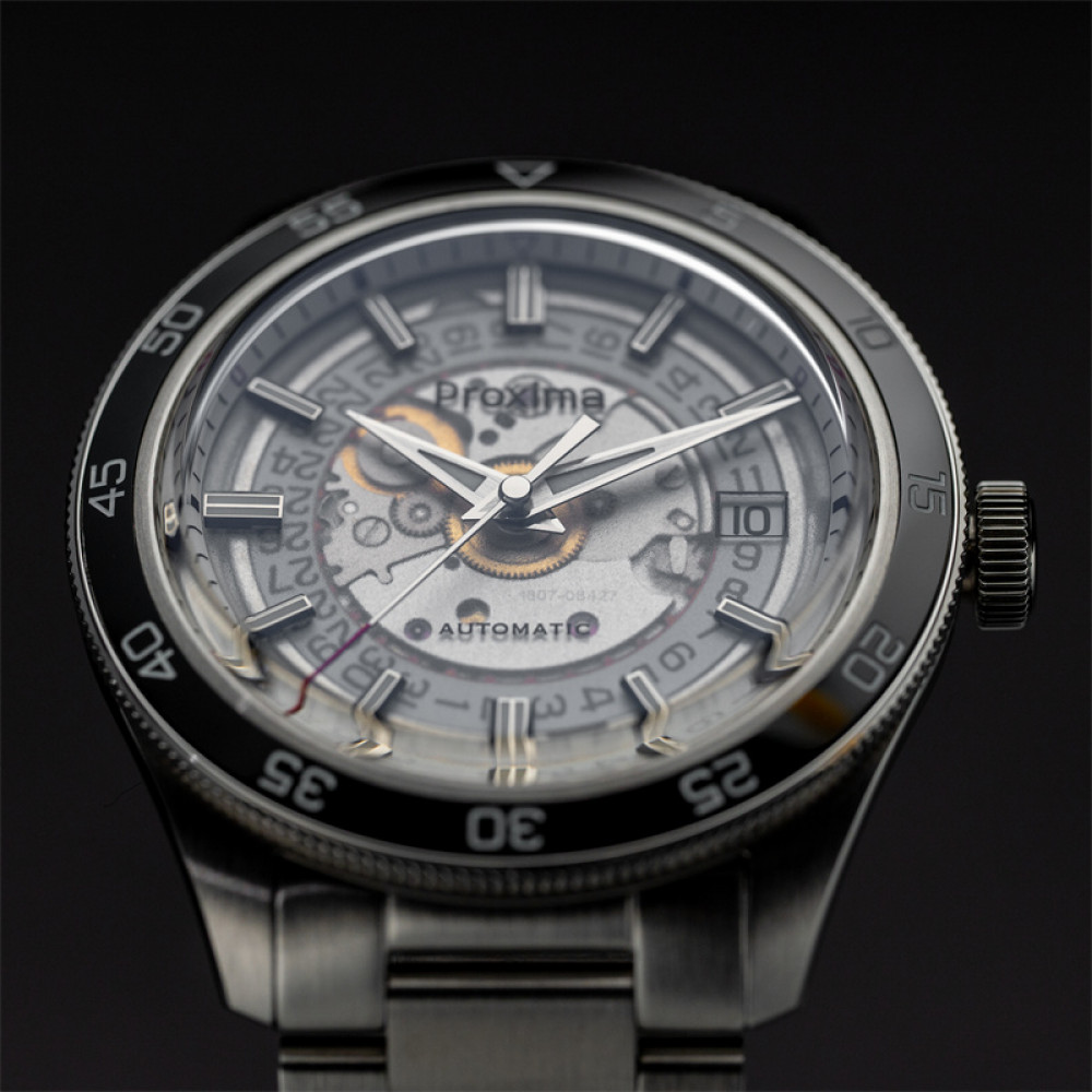 PROXIMA PX1701 New Men Dress Watch 39mm Luxury FashionSW200 PT5000 Automatic Mechanical Sports Business Sapphire Waterproof thumbnail 4