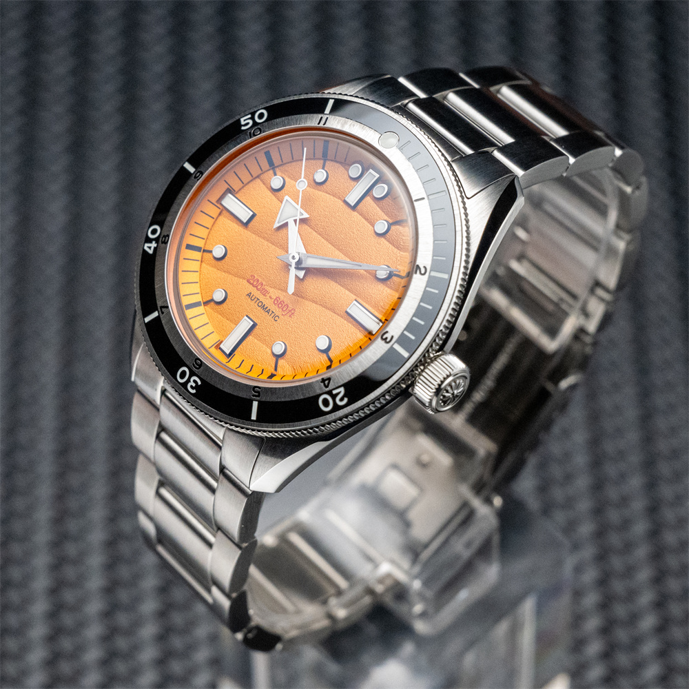 Proxima PX1711-1A Men's Watch Sand Dial 39mm Automatic Mechanical Watch 316L Stainless Steel Dome Sapphire Glass Wristwatches thumbnail 3