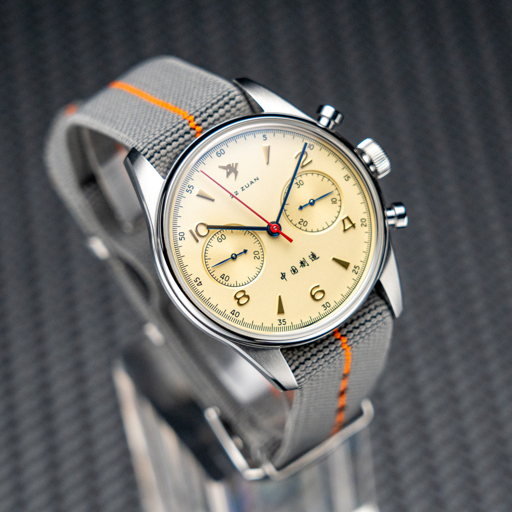 Proxima PX1716 39MM Men Chronograph Mechanical Wristwatches Modify ST1902 Movement Pilot Sapphire Crystal Racing Vintage Watch thumbnail 4