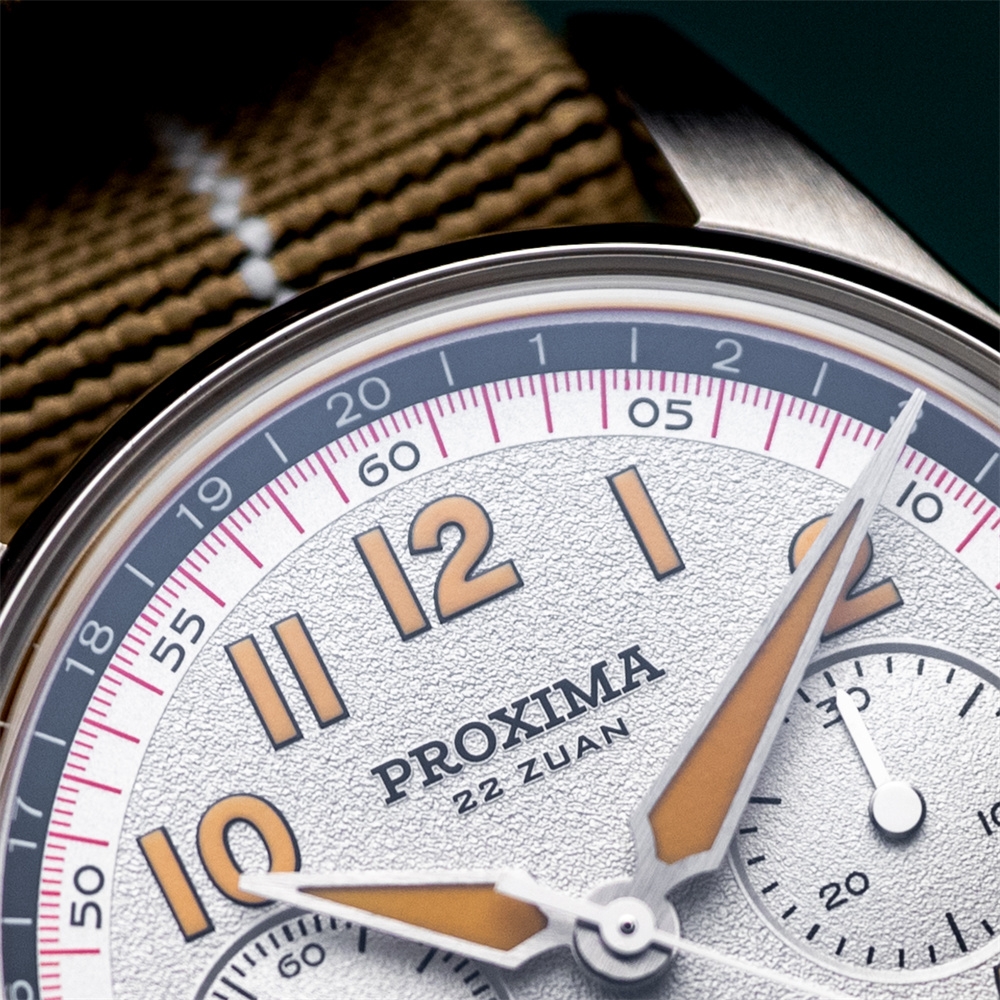 Proxima New PX1718 Watch of Mens Modify ST1902 Watermelon Dial Waterproof Chronograph Mechanical Wristwatches Domed Sapphire thumbnail 3