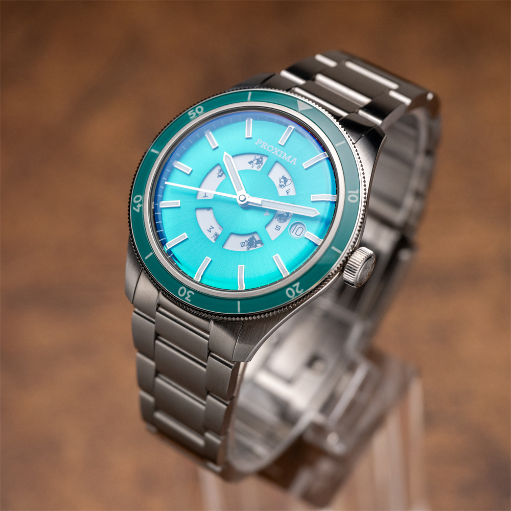 Proxima PX1723 Luxury Men Watch SW220 Movement Sunburst Dial Automatic Sapphire Crystal BGW9 Super Luminous 200M Waterproof thumbnail 3