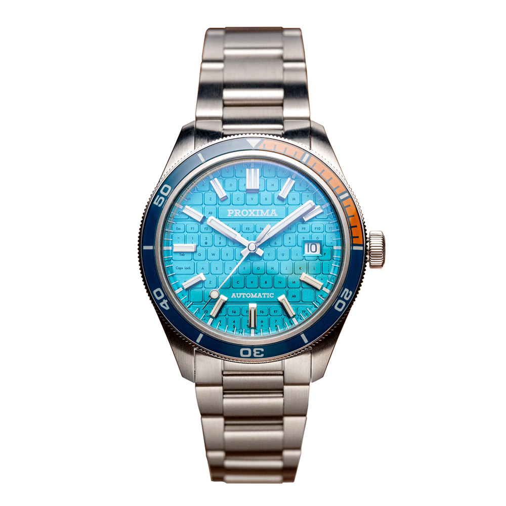Proxima PX1728 New Men's Automatic Mechanical Watches Keyboard Dial 39mm Sapphire Stainless Steel Waterproof Watch Reloj Hombre thumbnail 2