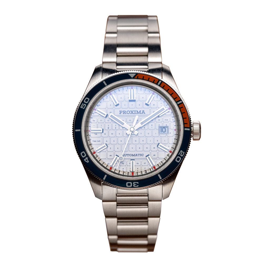 Proxima PX1728 New Men's Automatic Mechanical Watches Keyboard Dial 39mm Sapphire Stainless Steel Waterproof Watch Reloj Hombre thumbnail 3