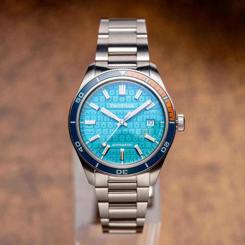 Proxima PX1728 New Men's Automatic Mechanical Watches Keyboard Dial 39mm Sapphire Stainless Steel Waterproof Watch Reloj Hombre thumbnail 4