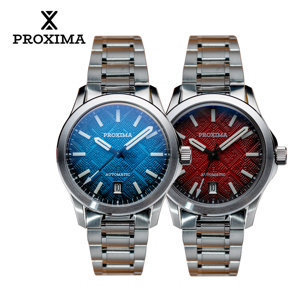 Proxima 2025 New Oil Pressure Dial Full Luminous 39mm Dive Watch Luxury Men Watch NH35 NH36 Automatic Mechanical WR 100m PX1736 selected view