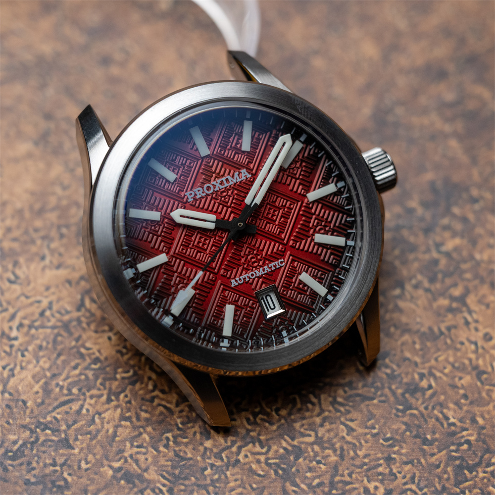 Proxima 2025 New Oil Pressure Dial Full Luminous 39mm Dive Watch Luxury Men Watch NH35 NH36 Automatic Mechanical WR 100m PX1736 thumbnail 4