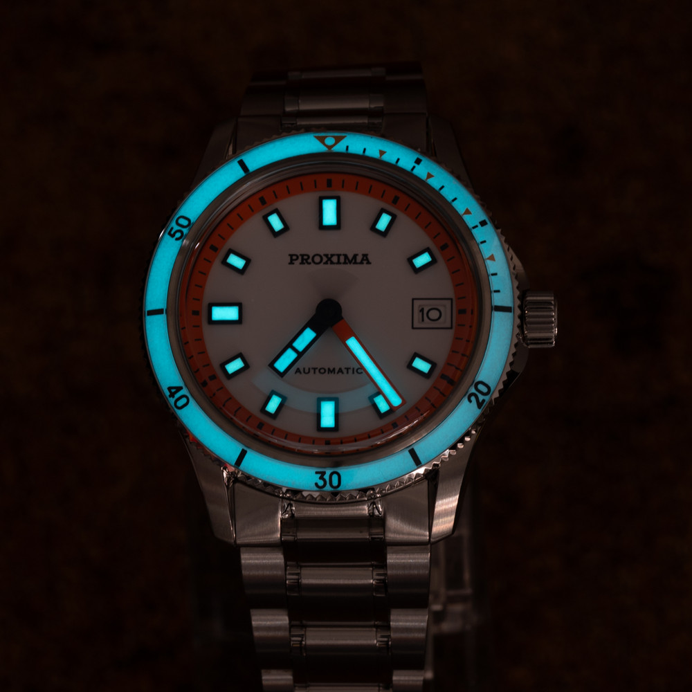 Proxima PX1738 Luxury Men Watch Enamel Dial Full Luminous 39mm Dive Watch NH35 Automatic Mechanical Waterproof 100m 2025 New thumbnail 4