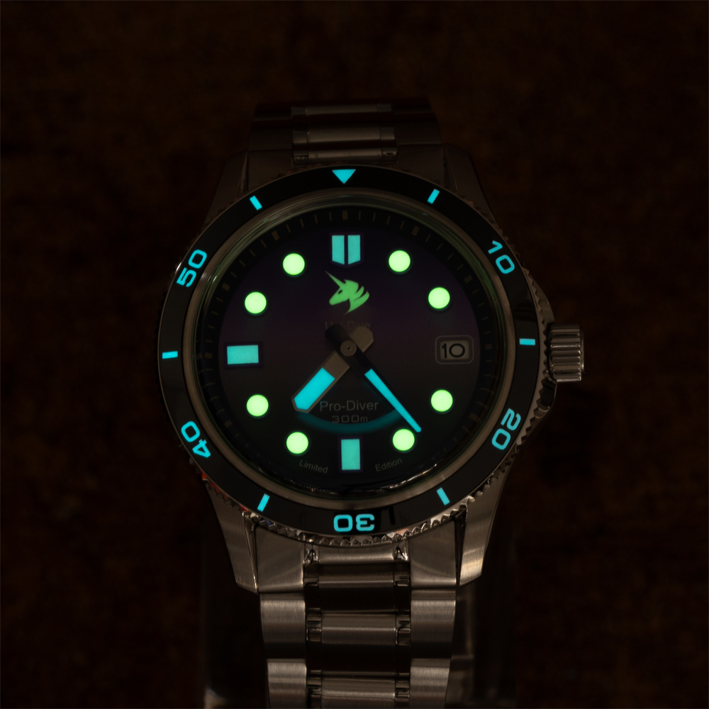 Proxima PX1740 39mm Men Mechanical Watches C3 BGW9 Sunburst Dial Sapphire Glass Automatic Watch Ceramic Bezel thumbnail 2