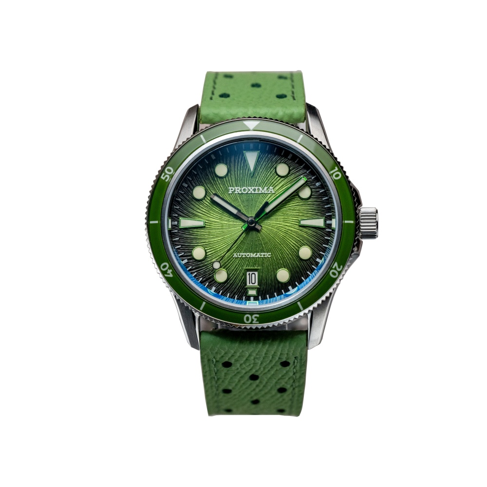 PX1743 New Mens Mechanical Watches Aventurine Dial 100M Waterproof Clock Sapphire Glass Automatic Men Watch Relogio Masculino selected view