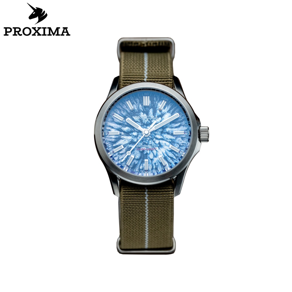 PX1744 New Mens Mechanical Watches Aventurine Dial 100M Waterproof Clock Sapphire Glass Automatic Men Watch Relogio Masculino selected view