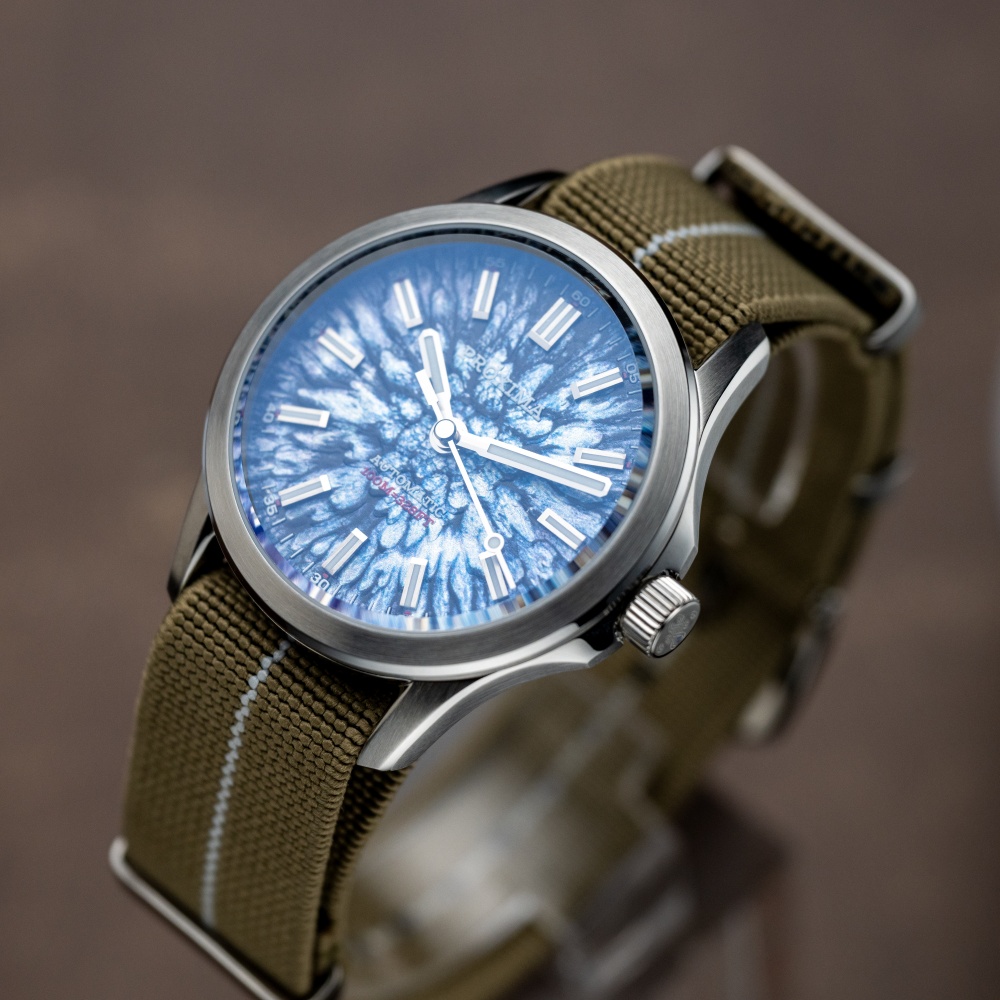 PX1744 New Mens Mechanical Watches Aventurine Dial 100M Waterproof Clock Sapphire Glass Automatic Men Watch Relogio Masculino thumbnail 3