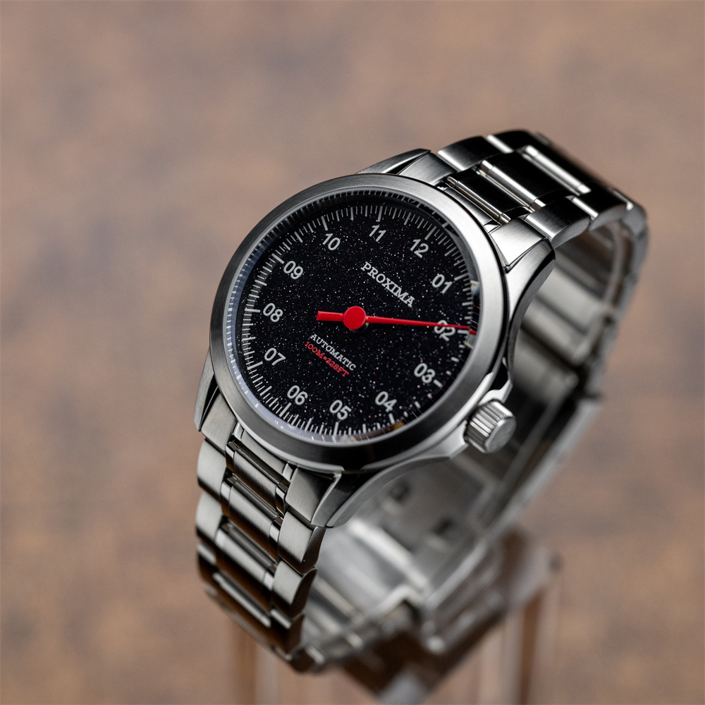 Proxima PX1745 Men's Watches Luxury 9015 Automatic One Hand Watch Stainless Steel Sapphire Crystal Glass 100M Waterproof thumbnail 3