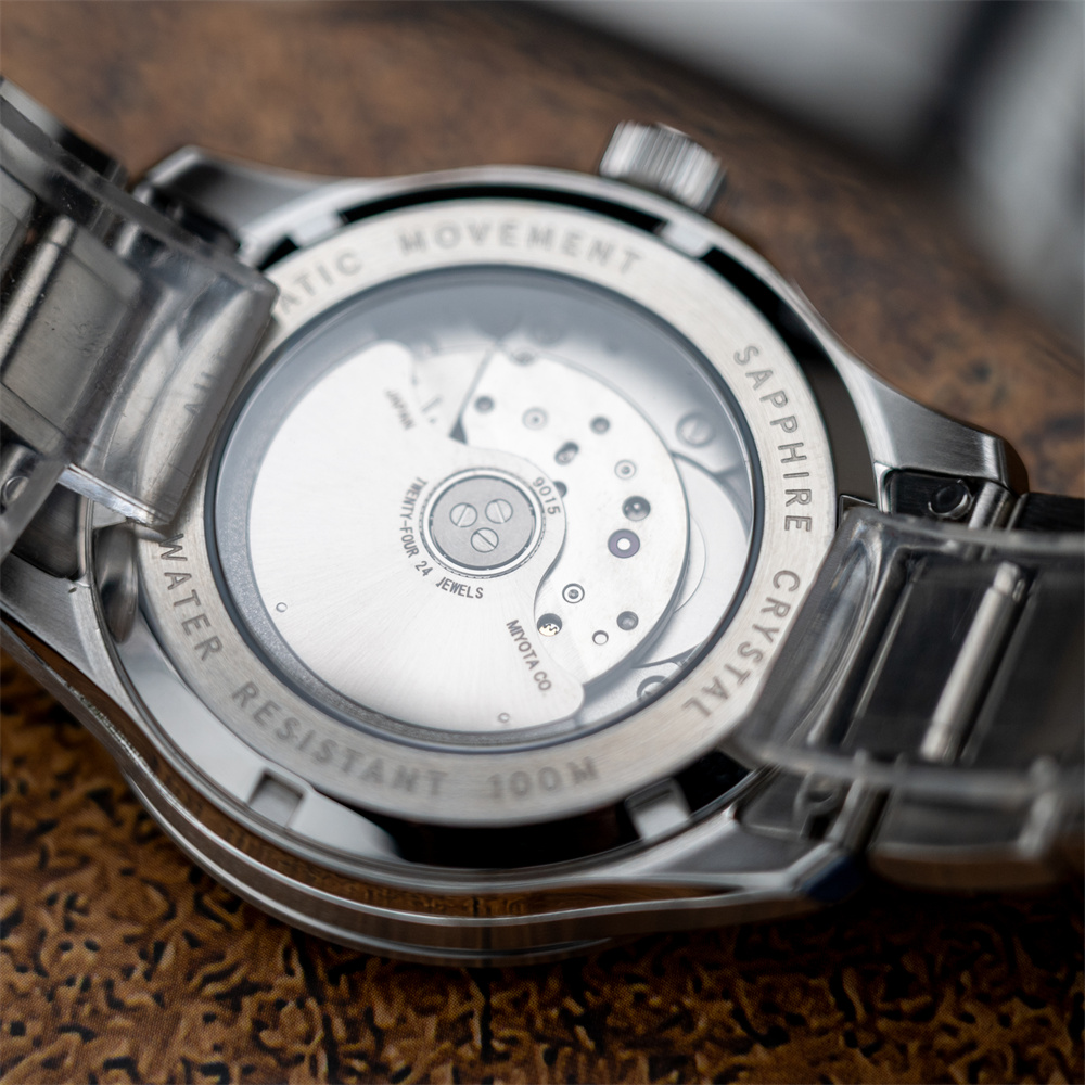 PX1746 New Mens Mechanical Watches Aventurine Dial 100M Waterproof Clock Sapphire Glass Automatic Men Watch Relogio Masculino thumbnail 4