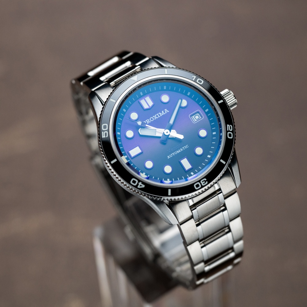 Proxima PX1747 39mm Men Mechanical Watches C3 BGW9 Sunburst Dial Sapphire Glass Automatic Watch Ceramic Bezel thumbnail 2