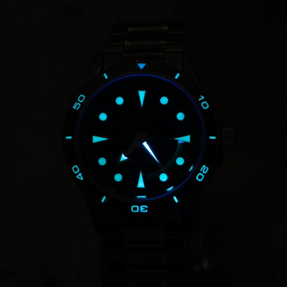 PX1748 New Mens Mechanical Watches Aventurine Dial 100M Waterproof Clock Sapphire Glass Automatic Men Watch Relogio Masculino thumbnail 3