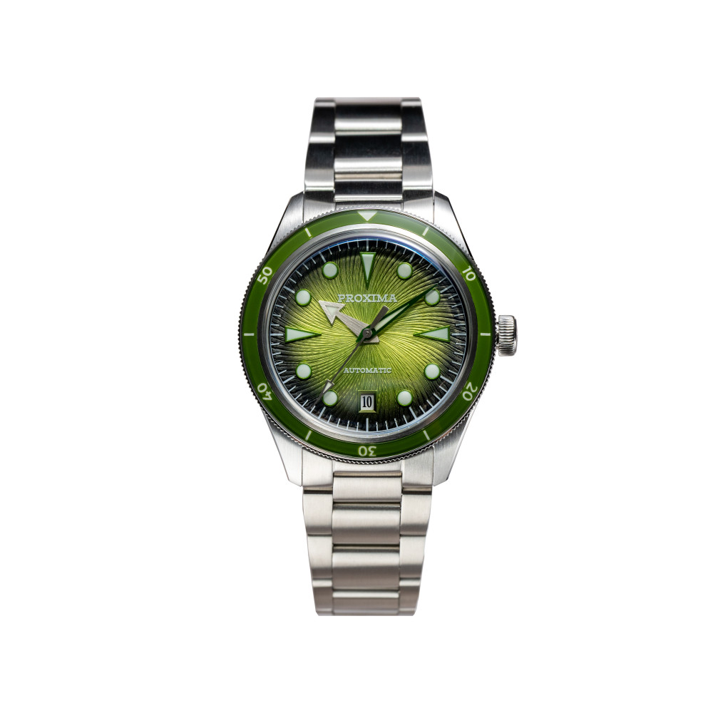 Proxima PX1749 39mm Men Diver Watch Spiral Vortex Dial Luxury Diver Wristwatch PT5000 Automatic Mechanical Waterproof 200m selected view