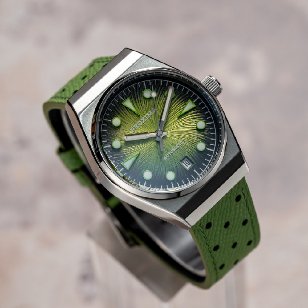 Proxima PX1753 Fashion Men Watches 38mm PT5000 Automatic Mechanical Sapphire Vintage Watch 200m Waterproof BGW-9 Lume thumbnail 2
