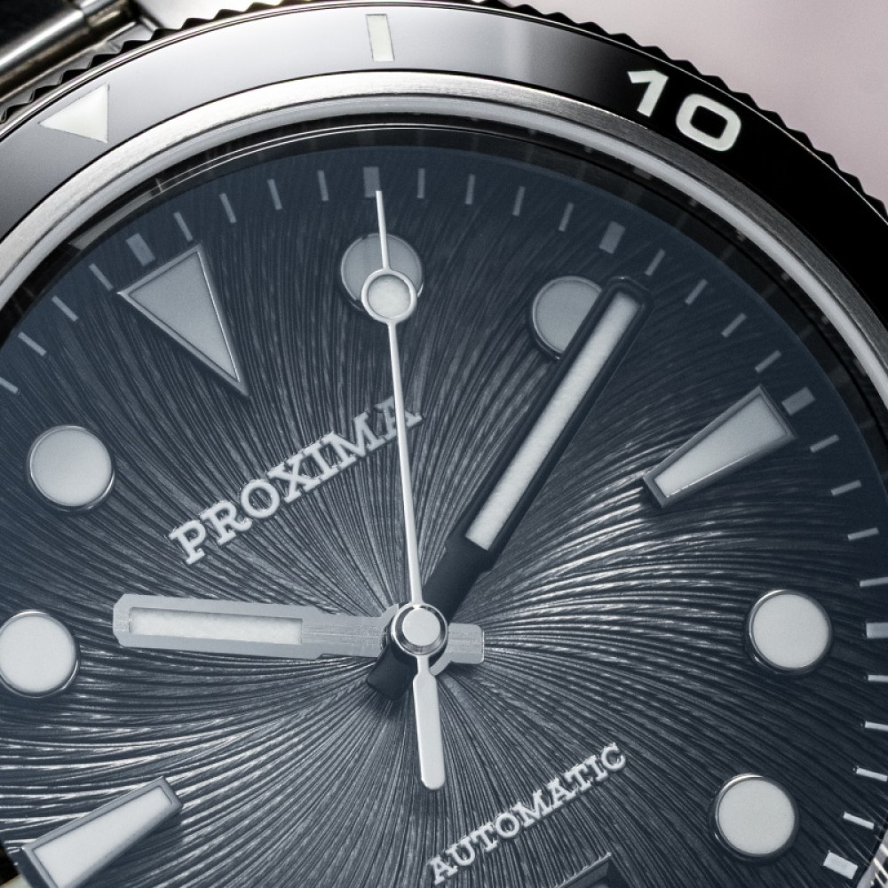 PX1755 New Mens Mechanical Watches Aventurine Dial 100M Waterproof Clock Sapphire Glass Automatic Men Watch Relogio Masculino thumbnail 4
