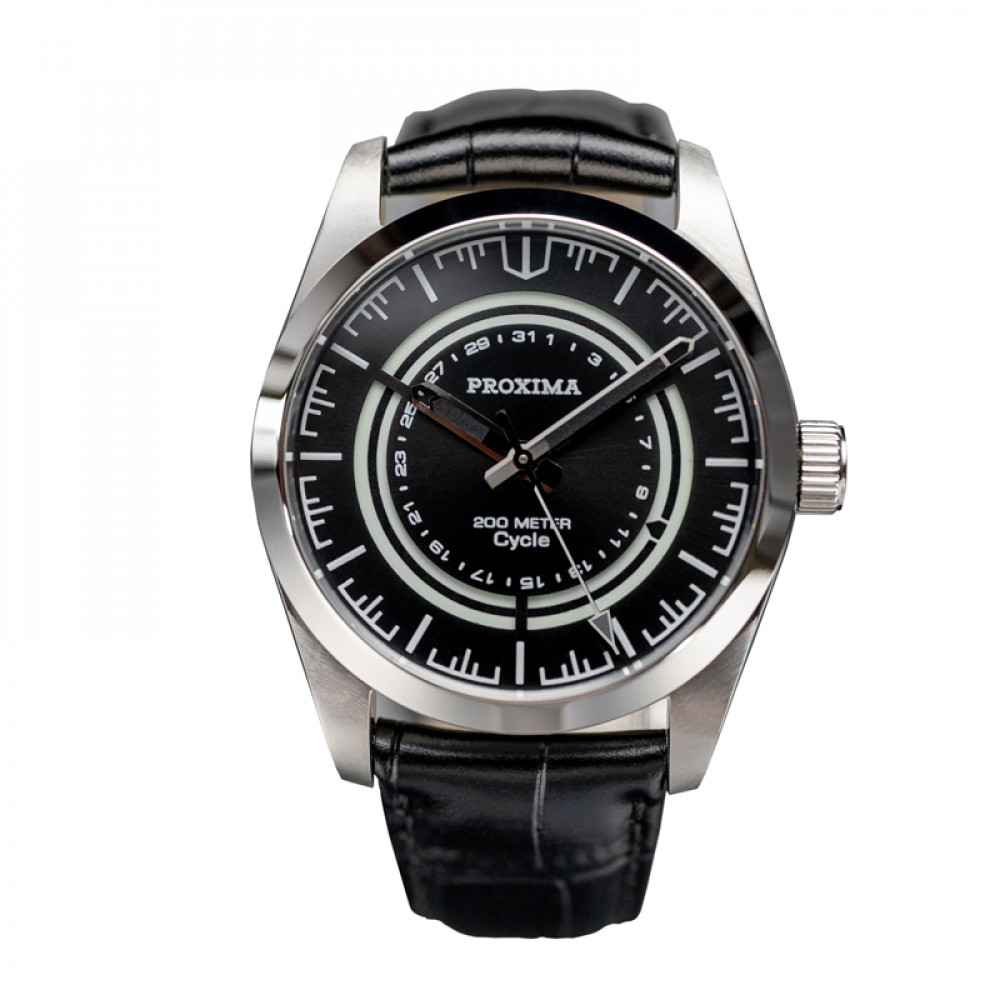 Uni-Dive Men Luxury Watch 37mm Pilot Series natural Meteorite stone dial Fashion Sport PT5000 SW200 Automatic Mechanical 20Bar Waterproof Watch thumbnail 2