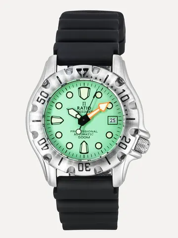 Ratio FreeDiver 32BJ202A-MGRN Green Dial Automatic Men's Watch