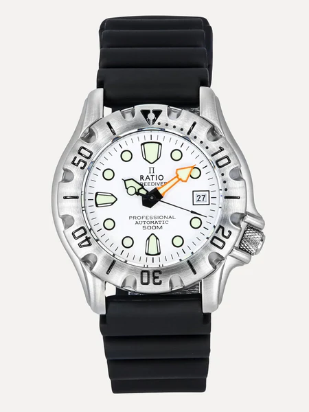 Ratio FreeDiver 32BJ202A-WHT White Dial Automatic Men's Watch