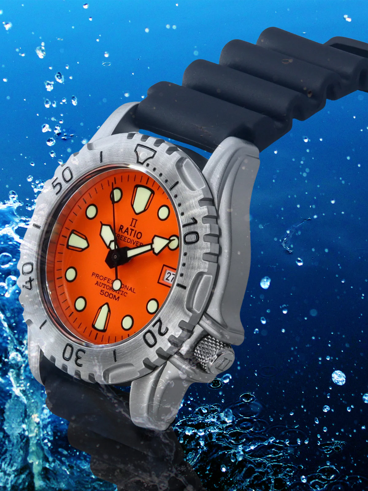 Ratio FreeDiver 32GS202A-ORG Orange Dial Automatic Men™s Watch thumbnail 2
