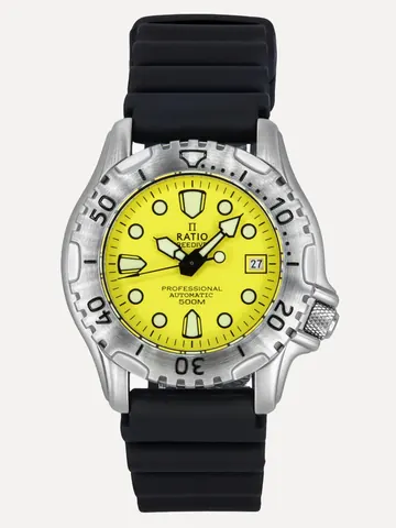 Ratio FreeDiver 32GS202A-YLW Yellow Dial 500M Men's Watch