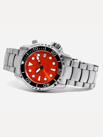 Ratio FreeDiver Helium Safe 1000M Orange Dial Stainless Steel Automatic 1066KE26-33VA-ORG Men's Watch