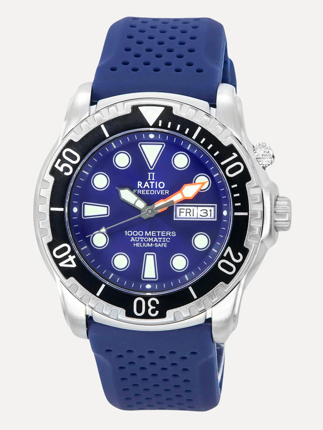 Ratio FreeDiver Helium-Safe 1000M Sapphire Automatic 1068HA90-34VA-BLU Men's Watch thumbnail 2