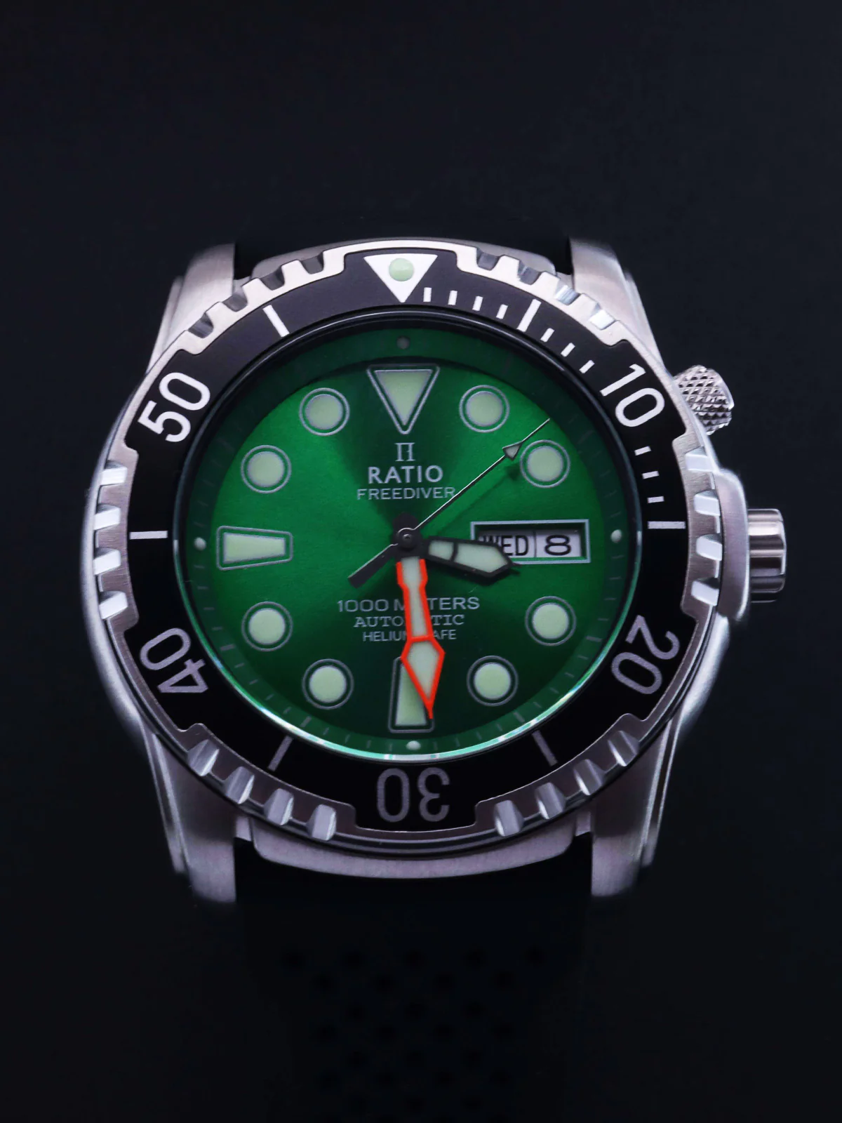 Ratio FreeDiver Helium-Safe 1000M Sapphire Automatic 1068HA90-34VA-GRN Men's Watch thumbnail 2