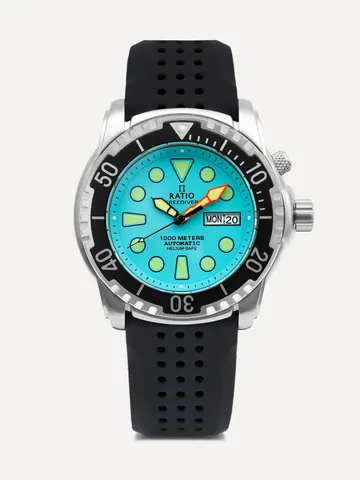 Ratio FreeDiver Helium-Safe 1000M Sapphire Automatic 1068HA90-34VA-IBLU Men's Watch