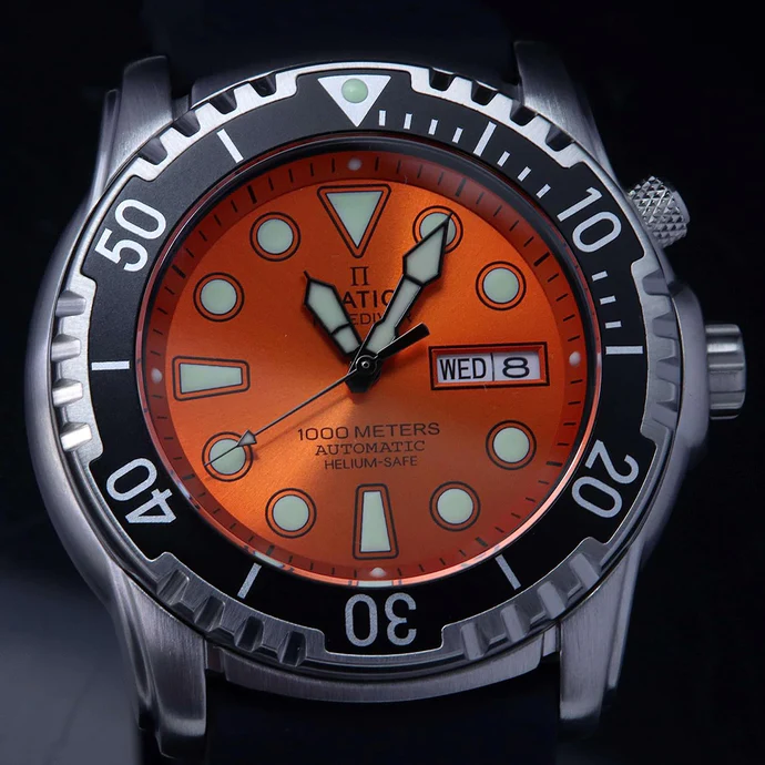 Ratio FreeDiver Helium-Safe 1000M Sapphire Automatic 1068HA90-34VA-ORG Men's Watch thumbnail 2
